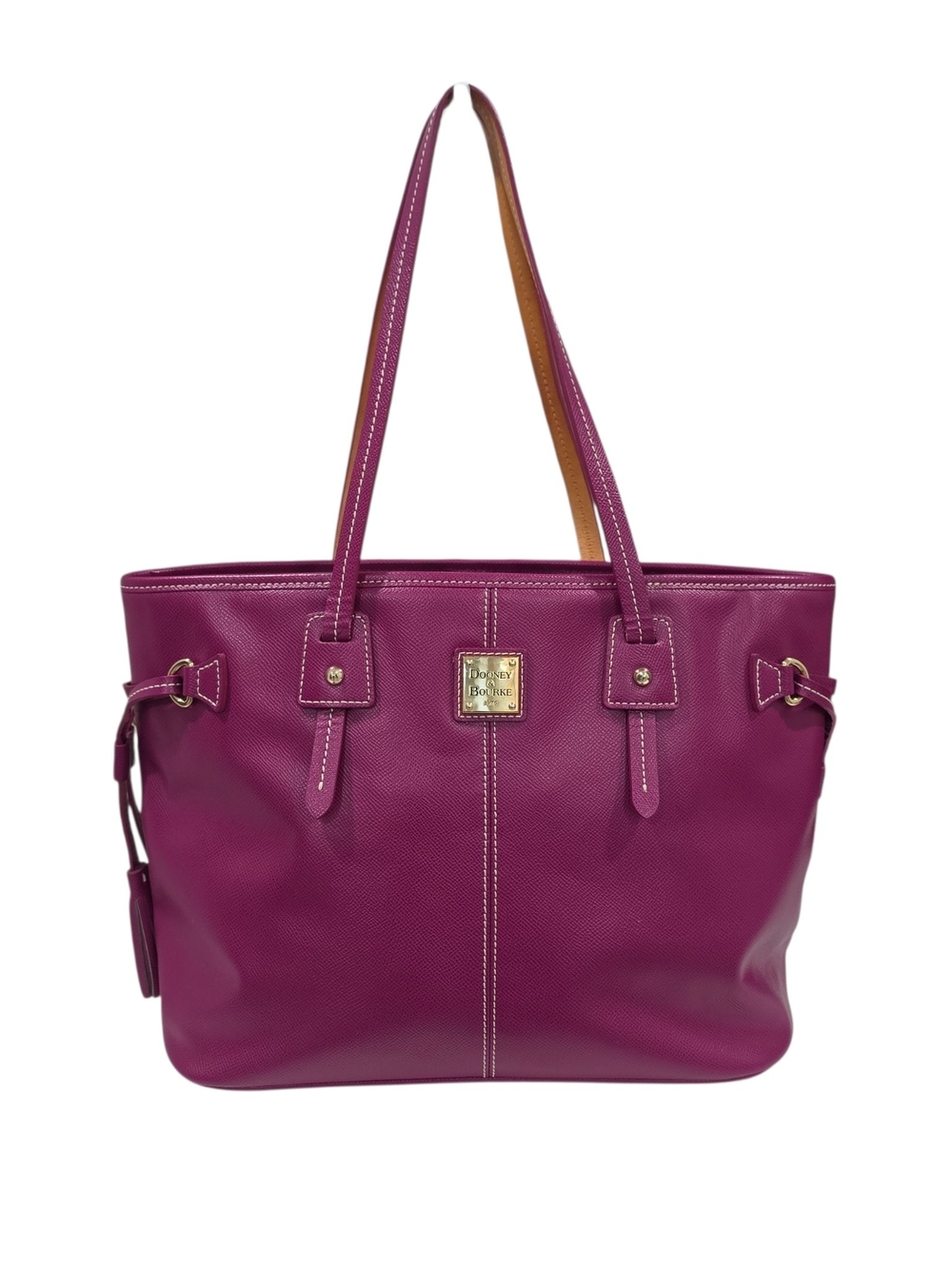 Dooney & Bourke Raspberry Leather Tote Bag